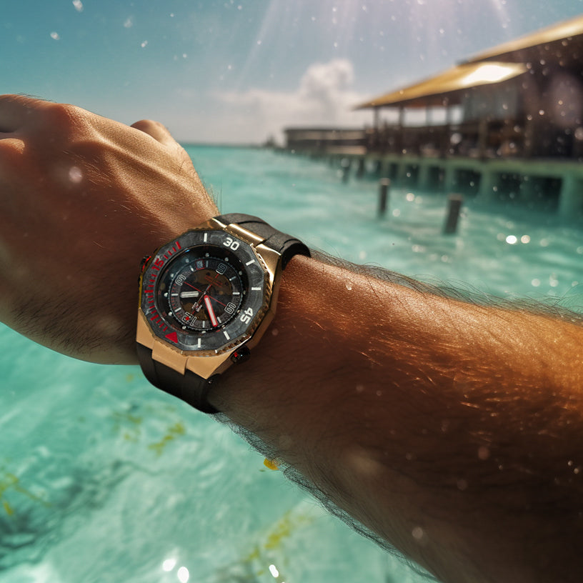 Nsquare Ocean Speed Diver Swiss Automatic Rose Gold-TIME.SHOP