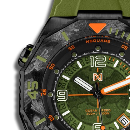 Nsquare Ocean Speed Diver Swiss Automatic Green-TIME.SHOP