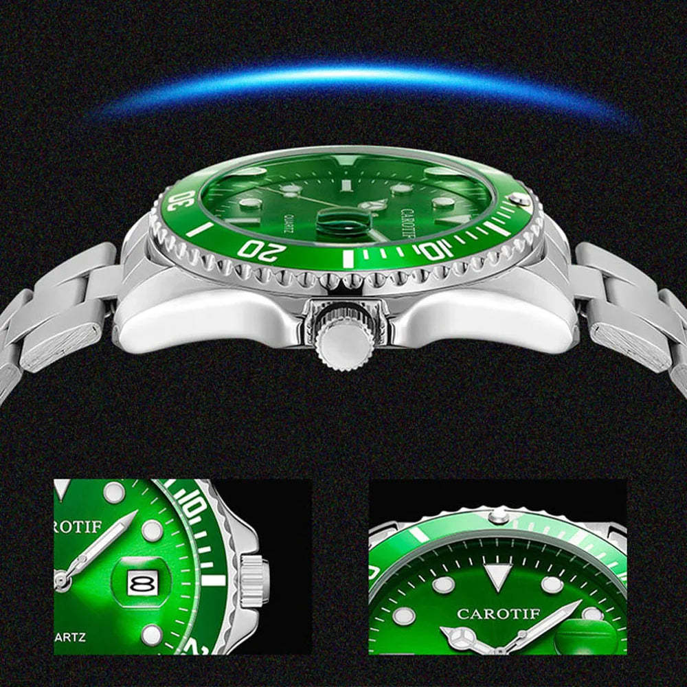 Fashionable and High Quality Luxury Men's Watch Date Waterproof Sports Glow Quartz Watch Men's Clock relogios masculino NEW