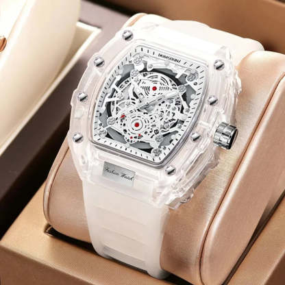 Crystal Case Fluororubber Strap Watch Luminous ! SALE TODAY!