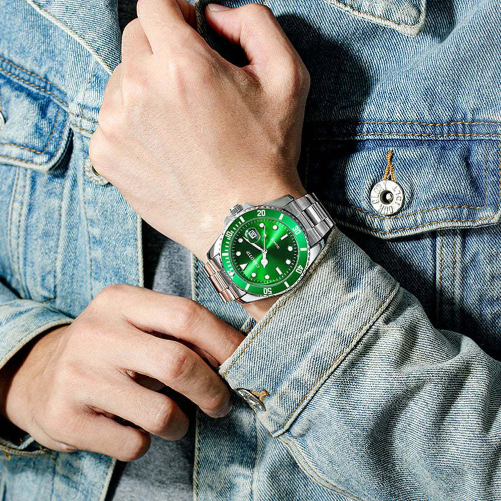 Fashionable and High Quality Luxury Men's Watch Date Waterproof Sports Glow Quartz Watch Men's Clock relogios masculino NEW