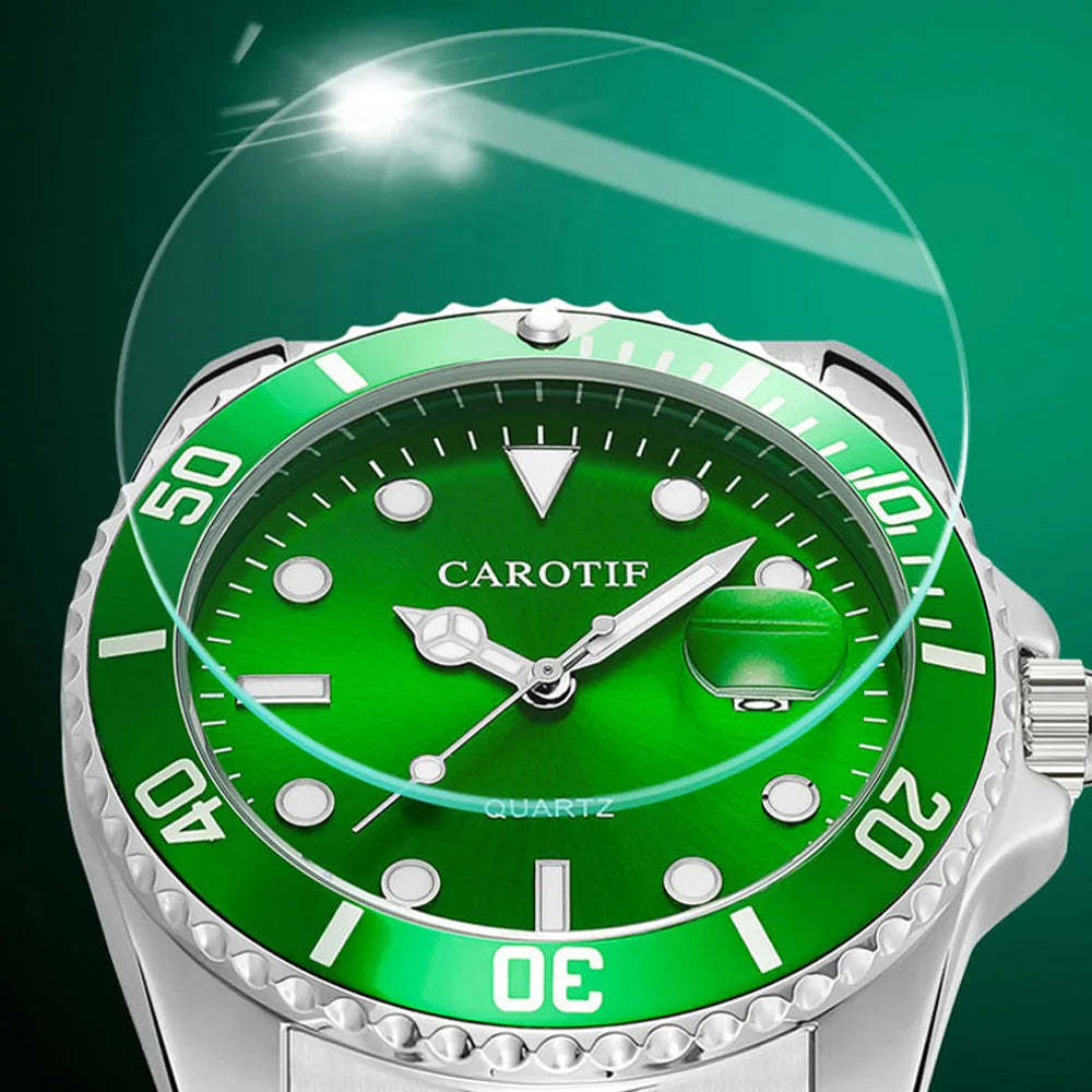 Fashionable and High Quality Luxury Men's Watch Date Waterproof Sports Glow Quartz Watch Men's Clock relogios masculino NEW