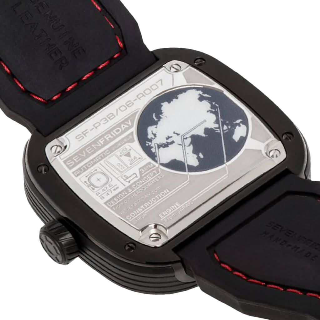 SEVENFRIDAY: P3B/06 RACING TEAM RED HOT WATCH-TIME.SHOP