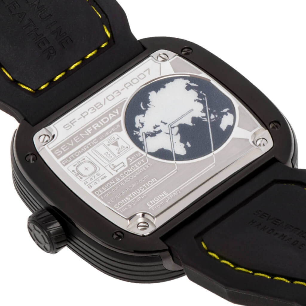 SEVENFRIDAY: P3B/03 RACING TEAM YELLOW HOT WATCH-TIME.SHOP