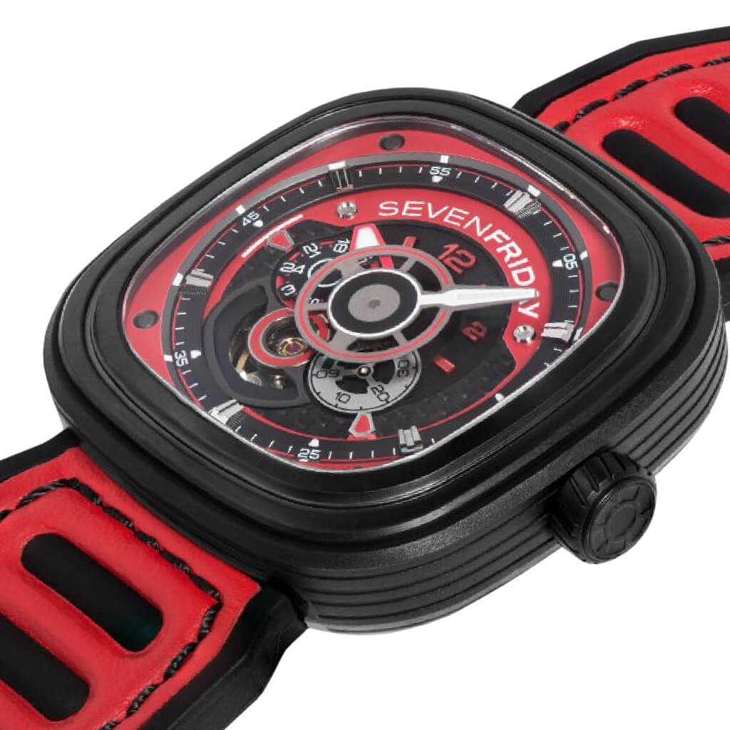 SEVENFRIDAY: P3B/06 RACING TEAM RED HOT WATCH-TIME.SHOP