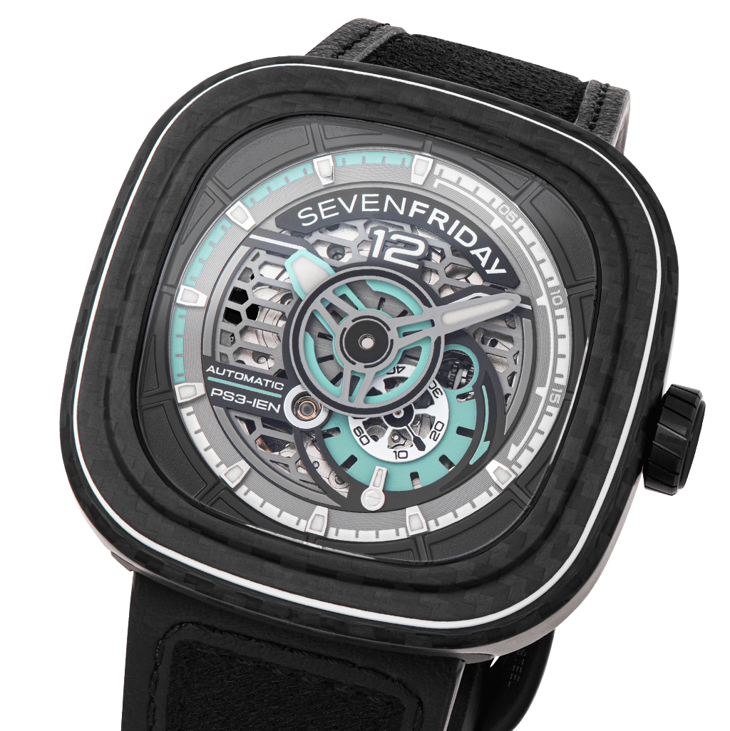 SEVENFRIDAY: PS3/01 Jade Carbon HOT WATCH-TIME.SHOP