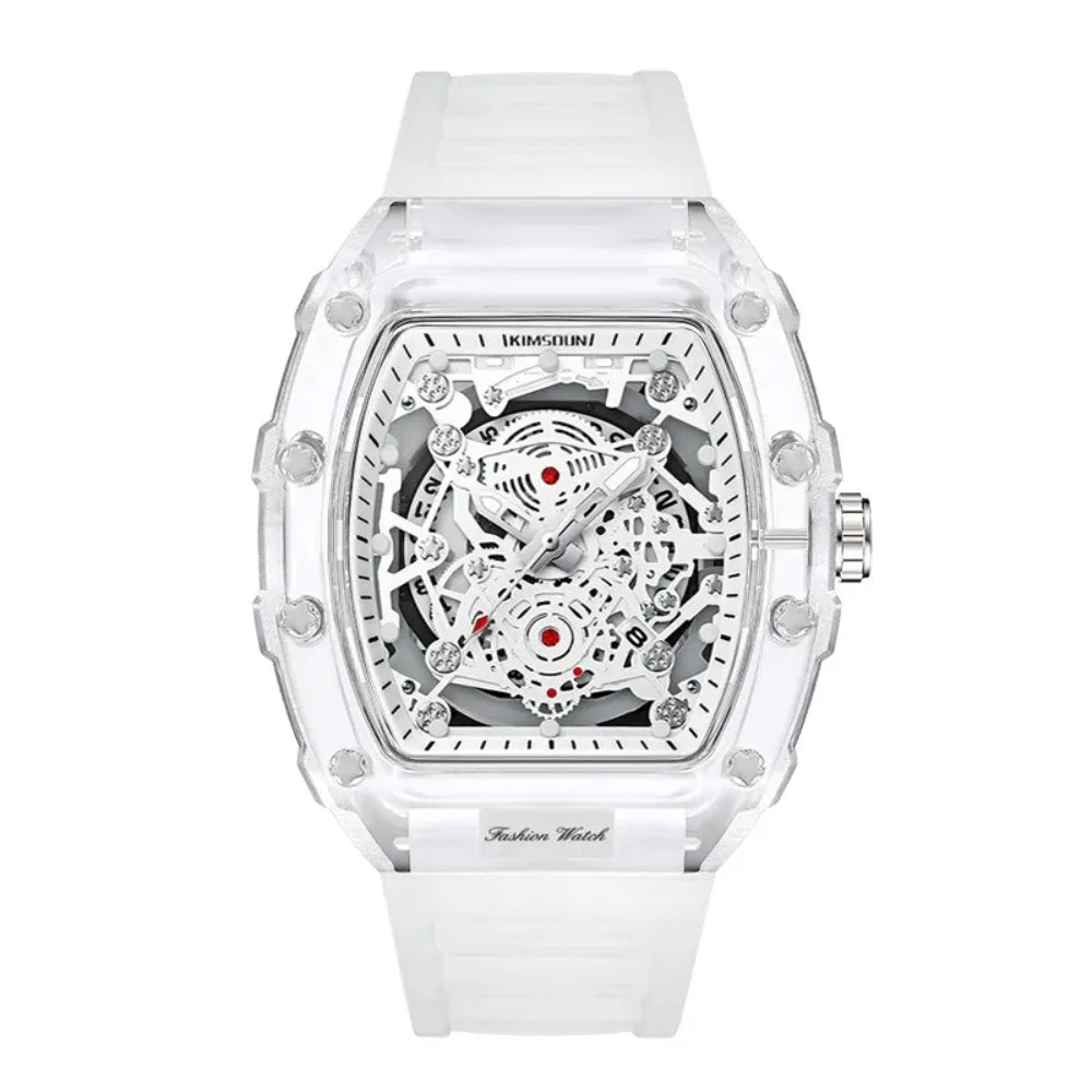 Crystal Case Fluororubber Strap Watch Luminous ! SALE TODAY!