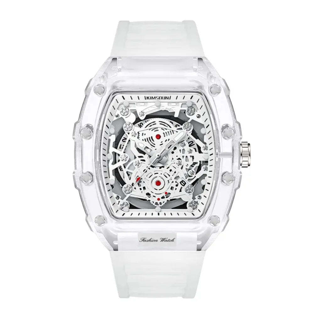 Crystal Case Fluororubber Strap Watch Luminous ! SALE TODAY!