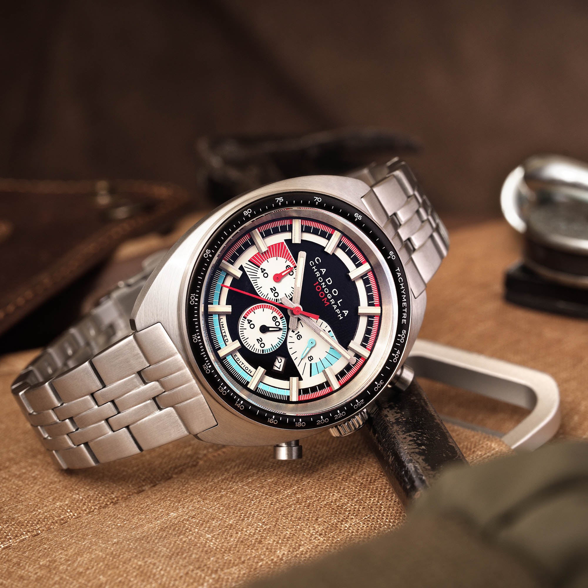 Cadola 1977 Chronograph Classic Black Limited Edition-TIME.SHOP