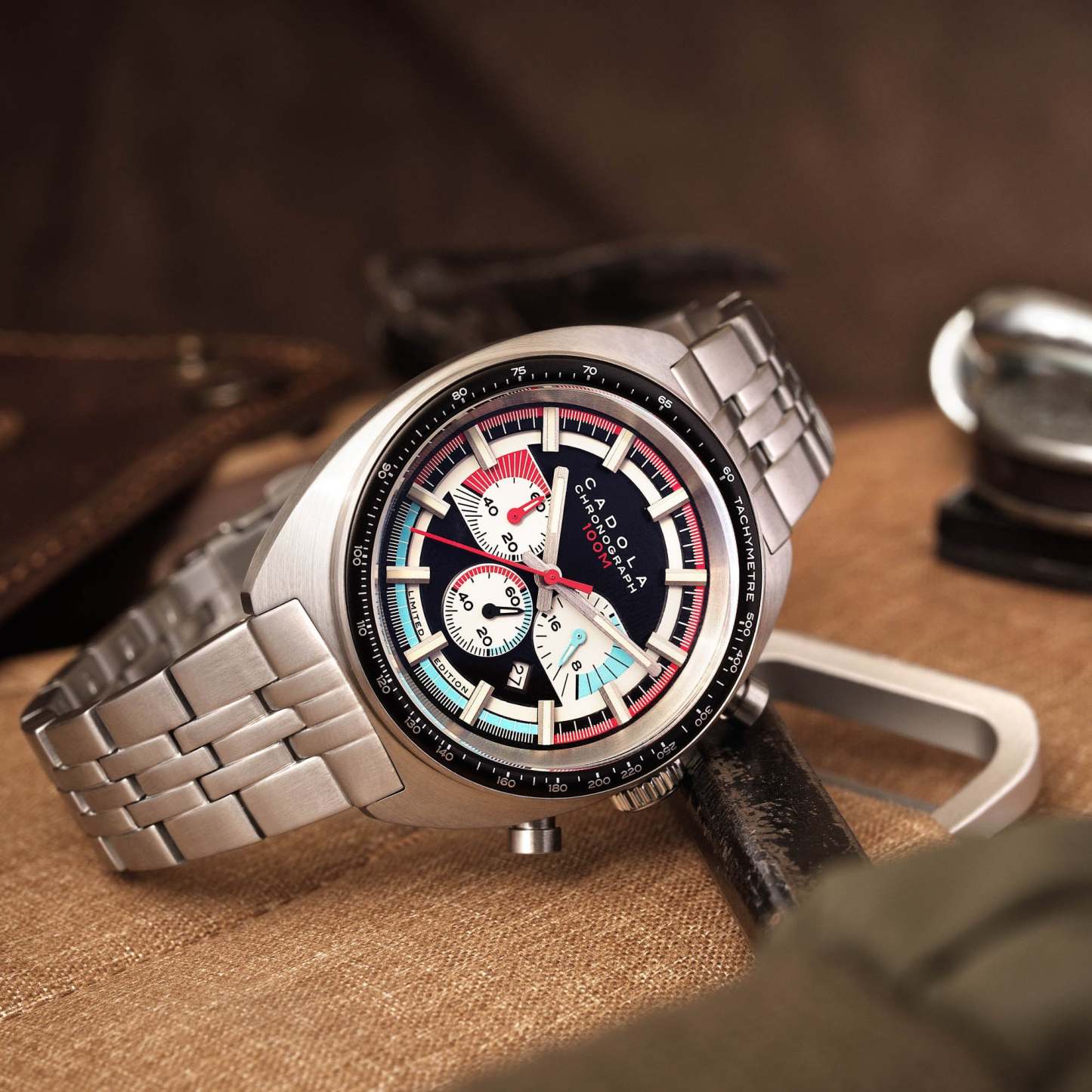 Cadola 1977 Chronograph Classic Black Limited Edition-TIME.SHOP