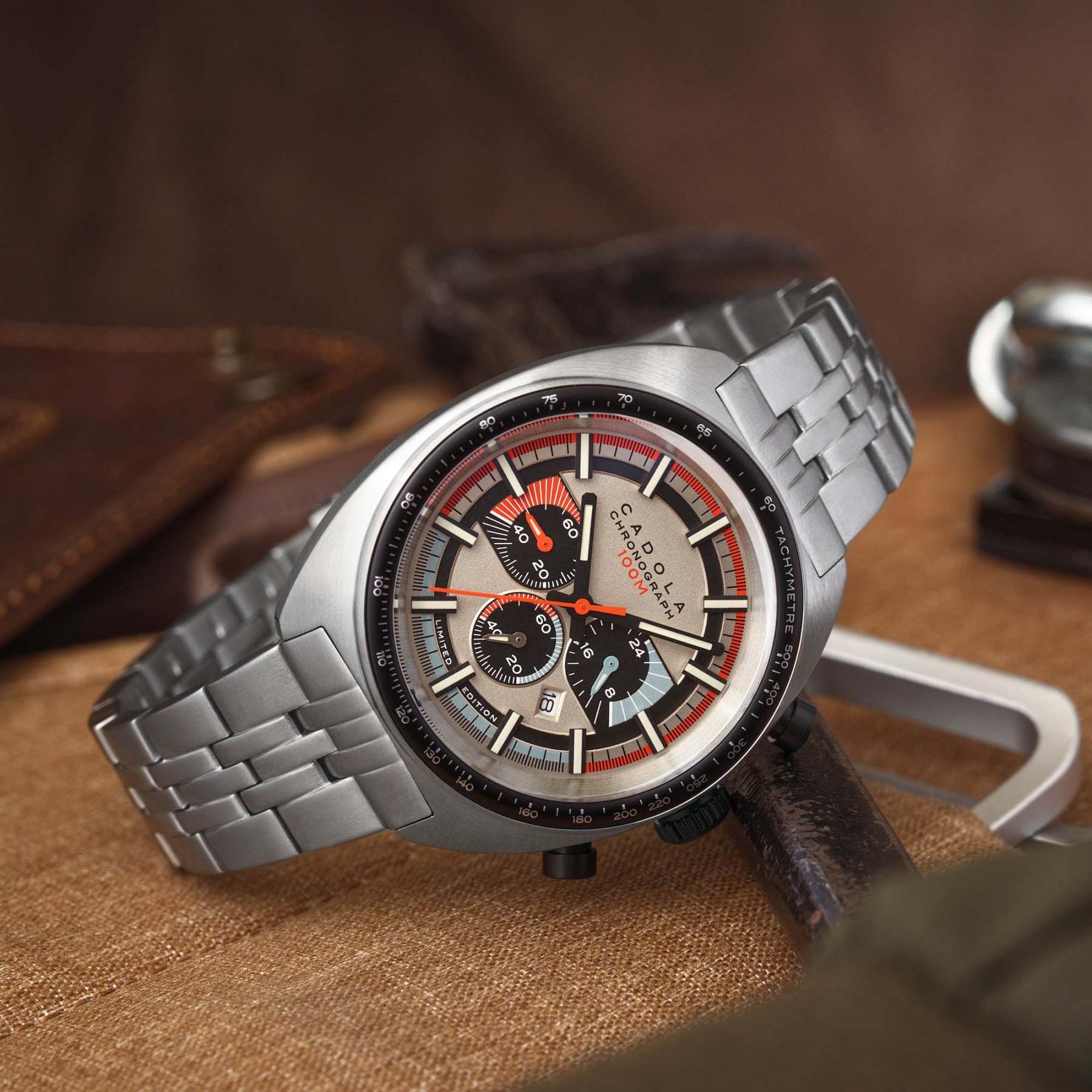 Cadola 1977 Chronograph Classic Stone Limited Edition-TIME.SHOP