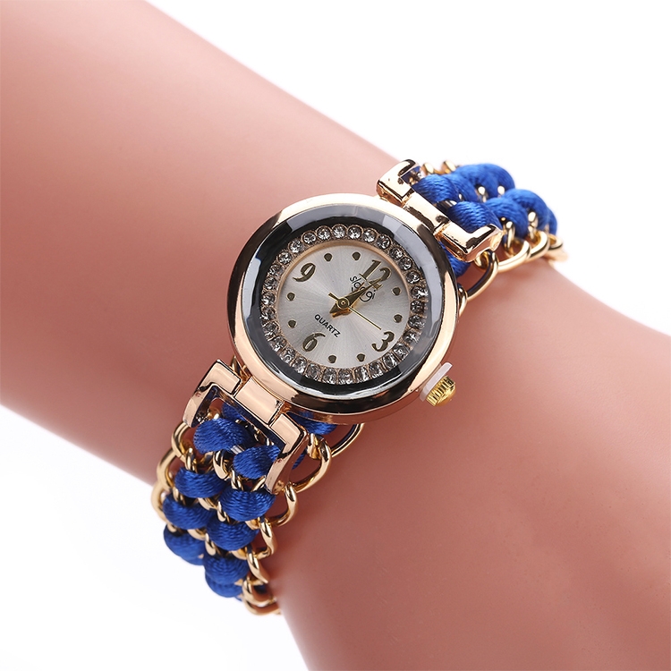 Sloggi 377 Women Knitting Rope Chain Quartz Wrist Watch-TIME.SHOP