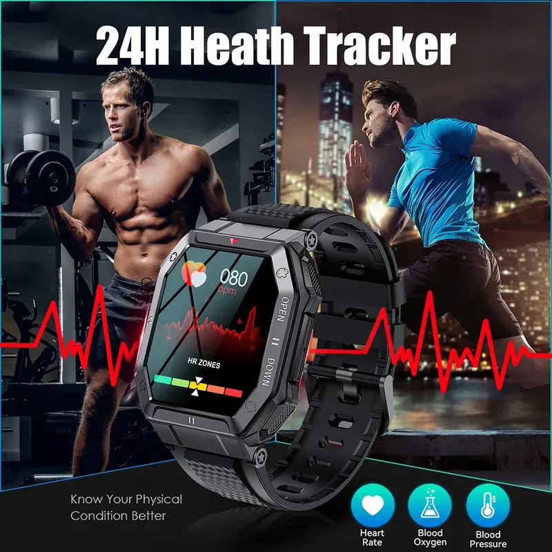 Hit 2022 new Bluetooth call smart watch men sports fitness tracker custom dial IP68 waterproof smartwatch for Android iOS