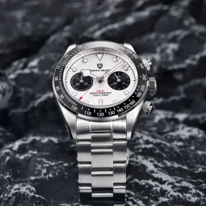 PAGANI DESIGN 2023 New BB Panda Retor Top Luxury Quartz Watch For Men Sport Chronograph AR Sapphire Glass Men's watch