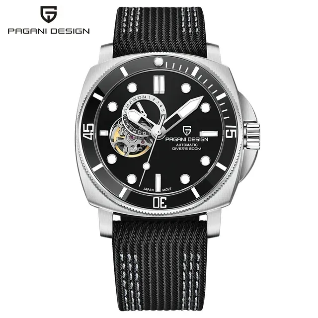 Pd1736 Pagani design 2024 men automatic mechanical watch casual fashion Sapphire stainless steel diving TMI nh39 Reloj Hombre