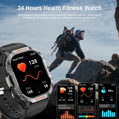 MELANDA 2.01" AMOLED Screen Bluetooth Call Smart Watch Men Outdoor Sports Tracker Health Monitor Smart Watch For Android ios