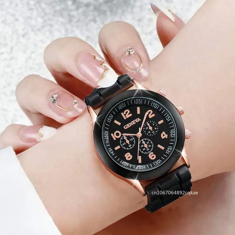 4PCs new luxury women's watch fashion luxury elegant alloy wristwatch PU leather strap couple watch quartz holiday gifts no box