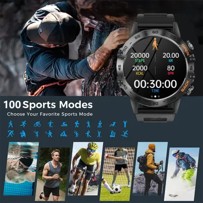 Hit 2023 new 1.39 "Bluetooth call smart watch men sports fitness tracker IP67 waterproof smartwatch for Android iOS 400mAh
