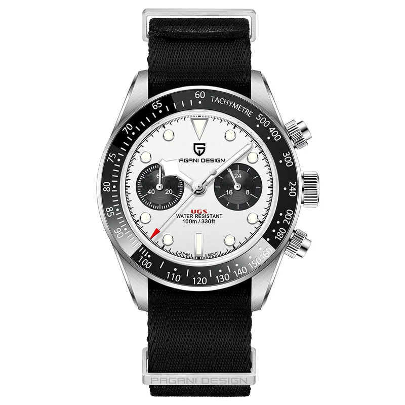 PAGANI DESIGN 2023 New BB Panda Retor Top Luxury Quartz Watch For Men Sport Chronograph AR Sapphire Glass Men's watch