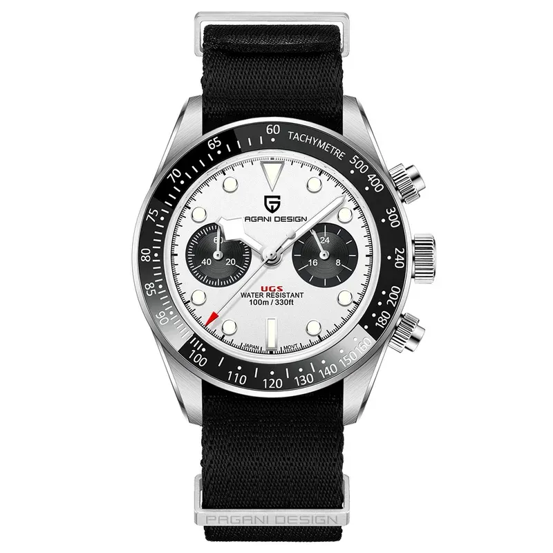 PAGANI DESIGN 2023 New BB Panda Retor Top Luxury Quartz Watch For Men Sport Chronograph AR Sapphire Glass Men's watch