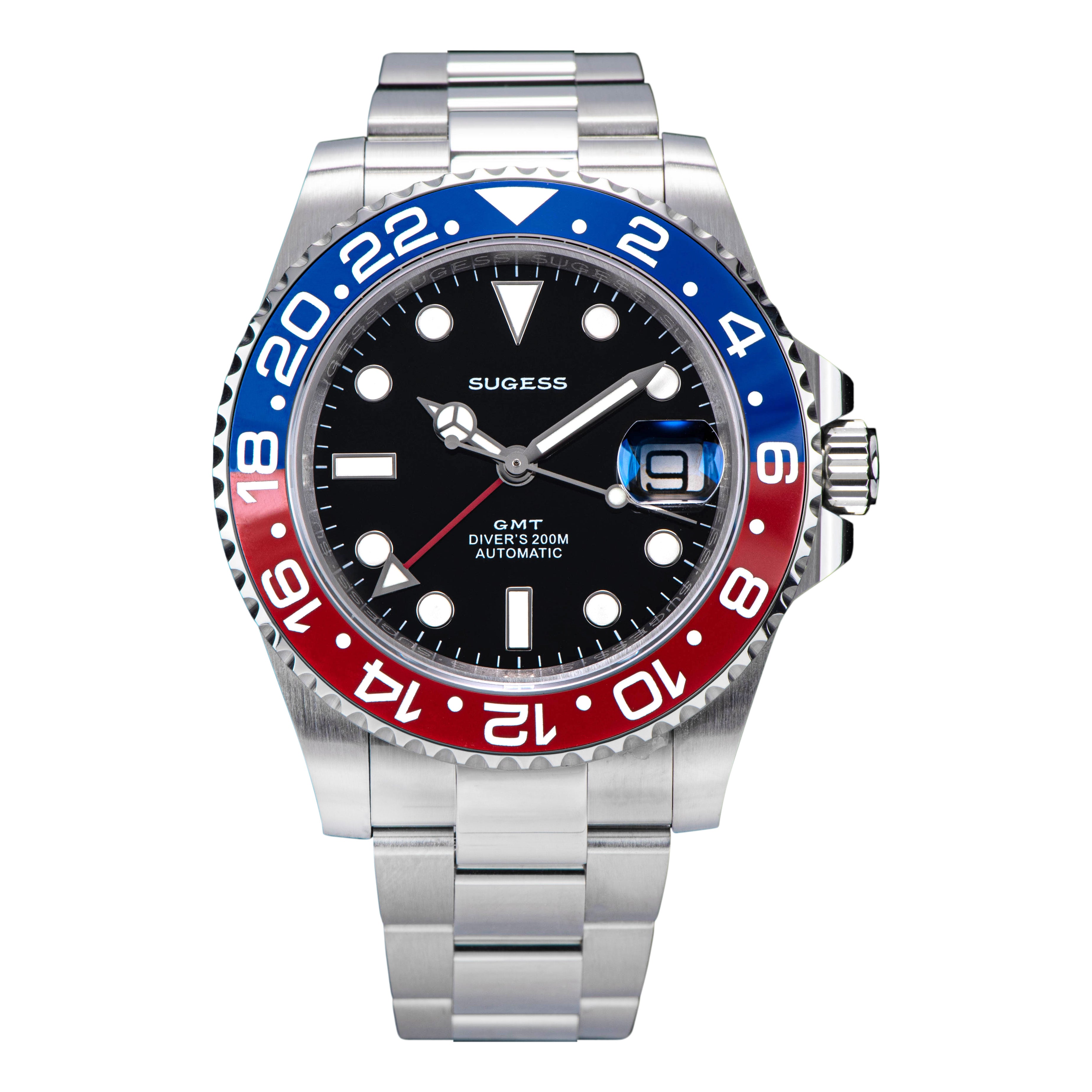 GMT DIVER'S SU126710BLRO V2 Red & Blue Bezel-TIME.SHOP