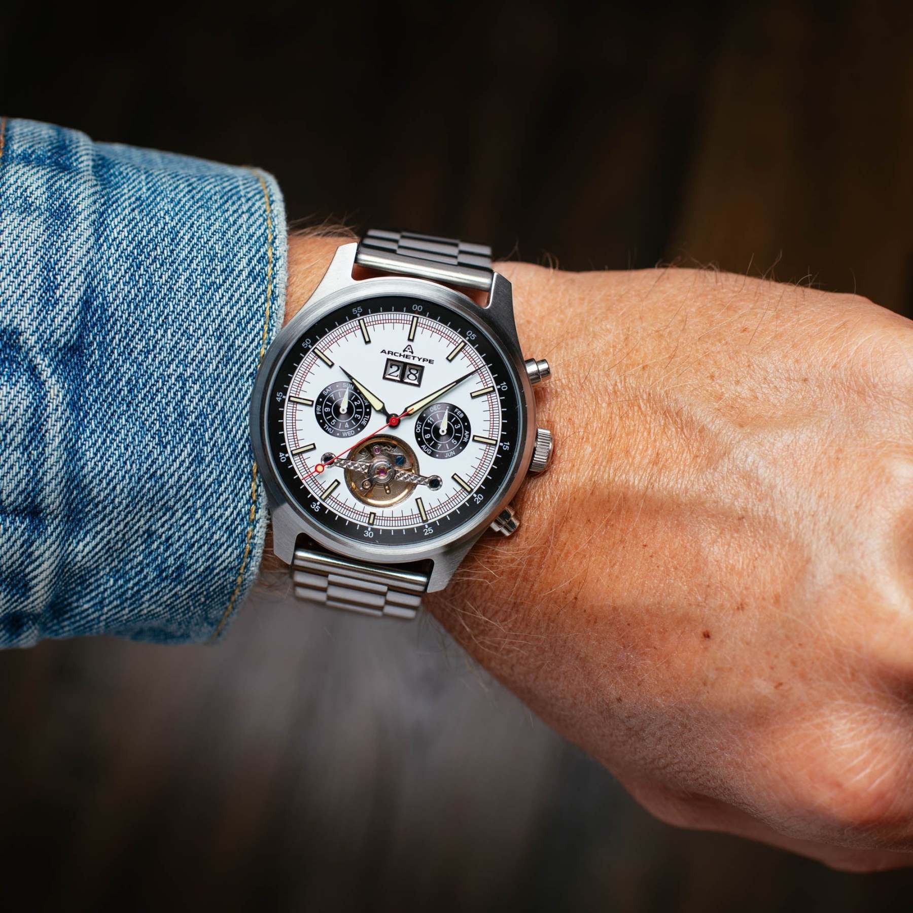 Archetype Blackhawk Automatic Calendar Panda-TIME.SHOP