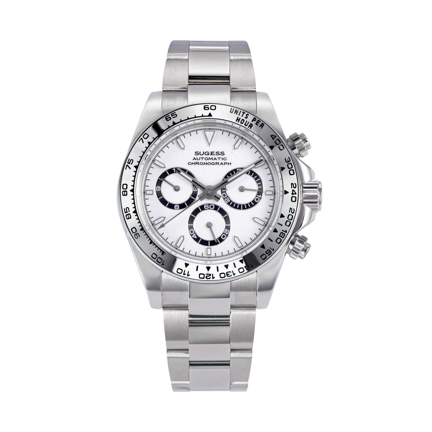 Automatic Chronograph S418-2.001 White Dial Stainless Steel Bezel Professional-TIME.SHOP