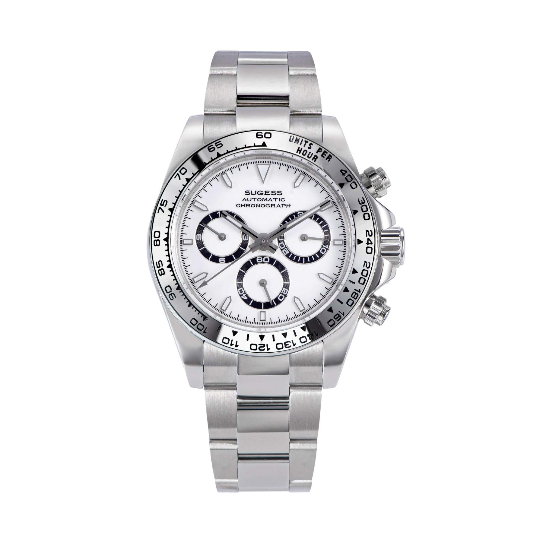 Automatic Chronograph S418-2.001 White Dial Stainless Steel Bezel Professional-TIME.SHOP