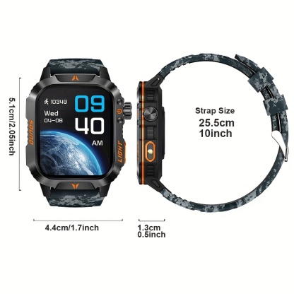 2024 New Smart Watch (Answer/Call) Outdoor Sports Watch Led Altimeter Barometer 100 Sport Mode 600mah Battery Multimedia Message Check Weather Pedometer Fitness Tracker for Android iPhone Gift