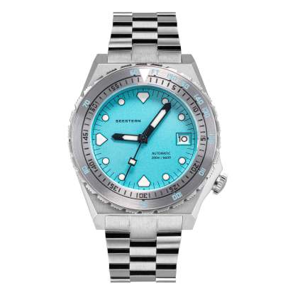 Seestern Vintage 407 600T Light Blue Dial Ceramic Bezel-TIME.SHOP