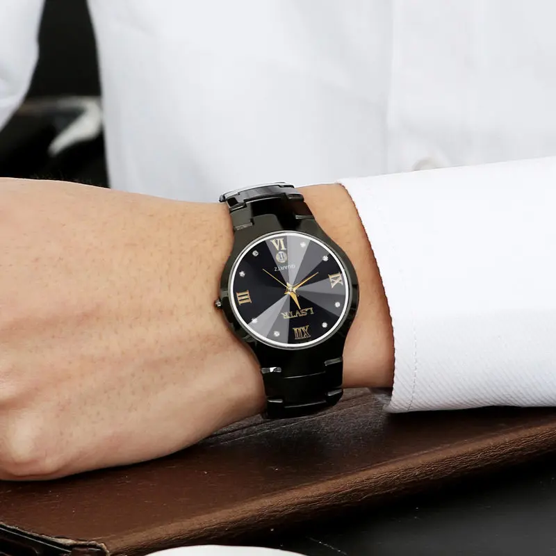 Alloy Steel Color Men's Quartz Calendar Date Watch Women's Couple Lover Watches Relojes Para Mujer Women's Wrist Watch