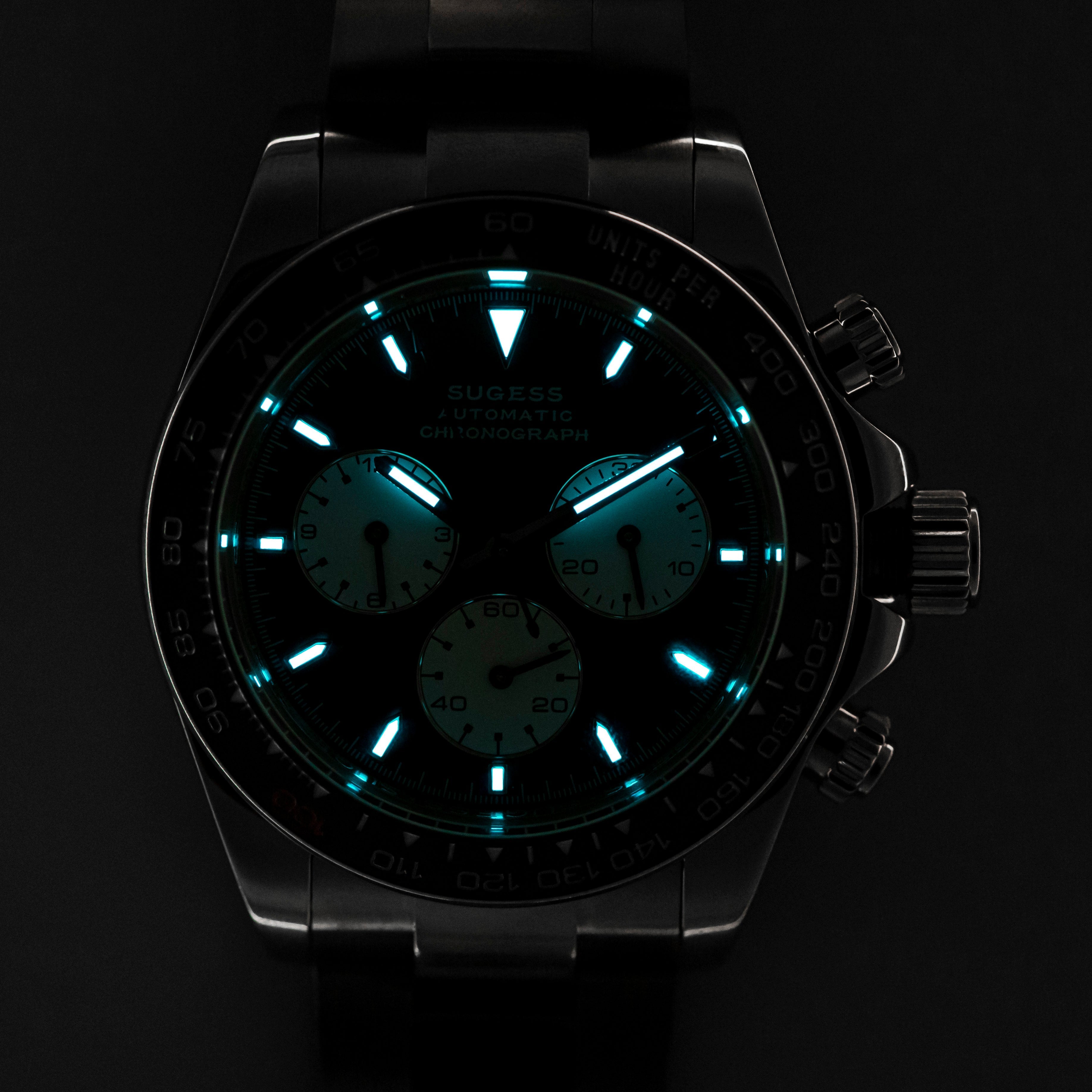 Automatic Chronograph S418-2.003 Panda Dial Ceramic Bezel Professional-TIME.SHOP