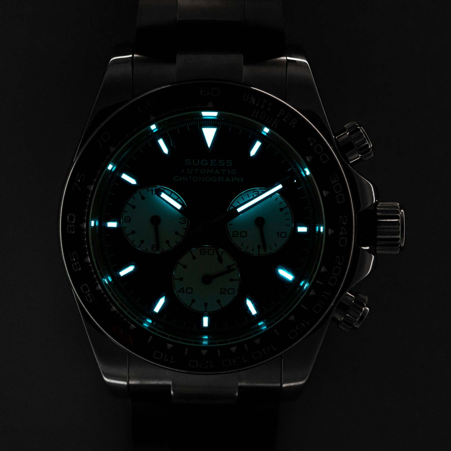 Automatic Chronograph S418-2.003 Panda Dial Ceramic Bezel Professional-TIME.SHOP