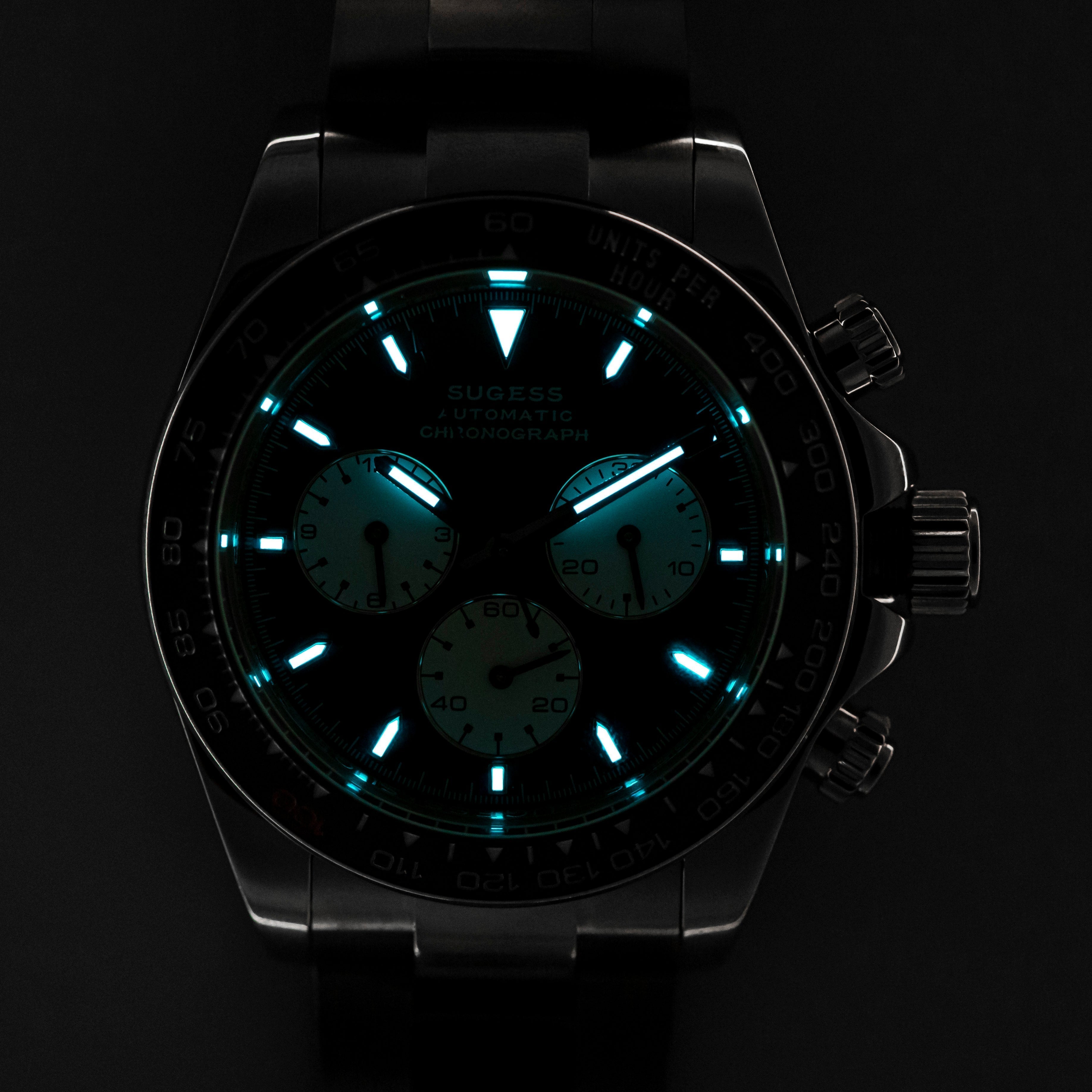 Automatic Chronograph S418-2.001 White Dial Stainless Steel Bezel Professional-TIME.SHOP