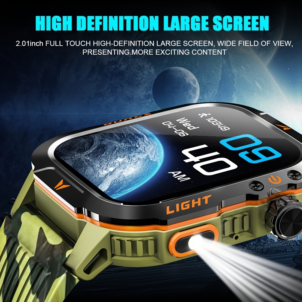 2024 New Smart Watch (Answer/Call) Outdoor Sports Watch Led Altimeter Barometer 100 Sport Mode 600mah Battery Multimedia Message Check Weather Pedometer Fitness Tracker for Android iPhone Gift