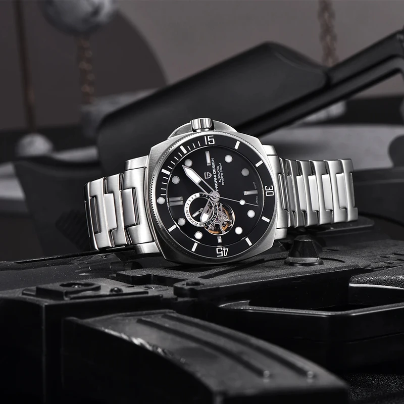 Pd1736 Pagani design 2024 men automatic mechanical watch casual fashion Sapphire stainless steel diving TMI nh39 Reloj Hombre