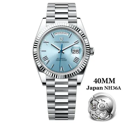 PAGANI DESIGN 2024 New DD40 NH36A Men's Watches Luxury Automatic Mechanical Watch For Men AR Sapphire Glass Date Wrist watch Men