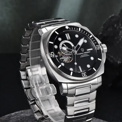 Pd1736 Pagani design 2024 men automatic mechanical watch casual fashion Sapphire stainless steel diving TMI nh39 Reloj Hombre