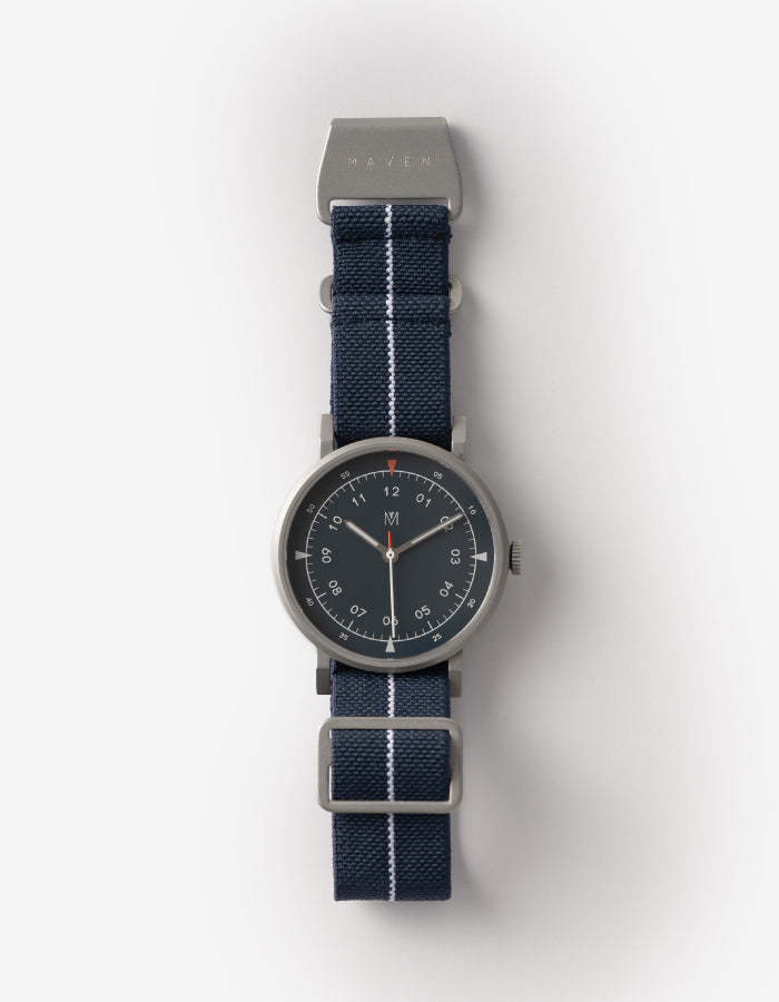 MAVEN WATCH: MUS-02 NAVY P 40MM-TIME.SHOP