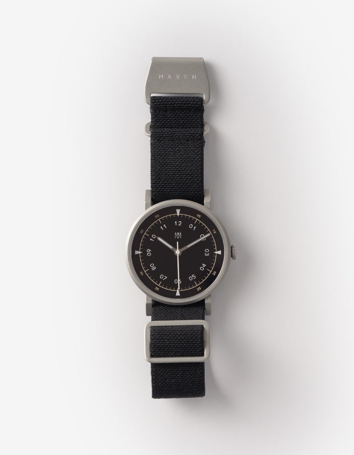 MAVEN WATCH: MUS-03 BLACK P 40MM-TIME.SHOP