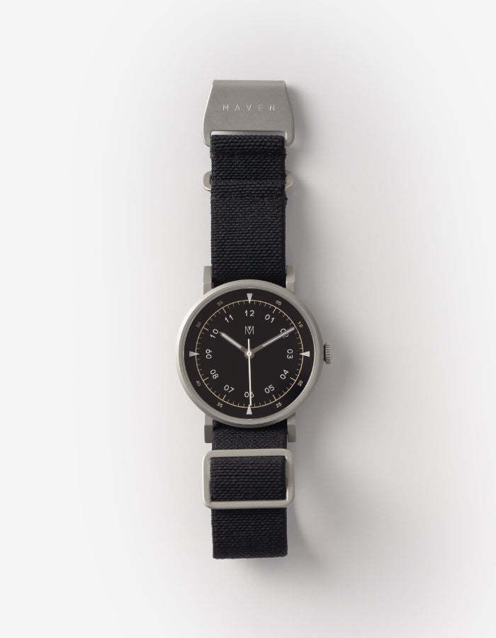 MAVEN WATCH: MUS-03 BLACK P 40MM-TIME.SHOP