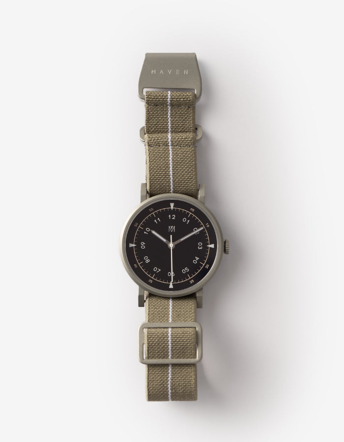 MAVEN WATCH: MUS-03 KHAKI P 40MM-TIME.SHOP