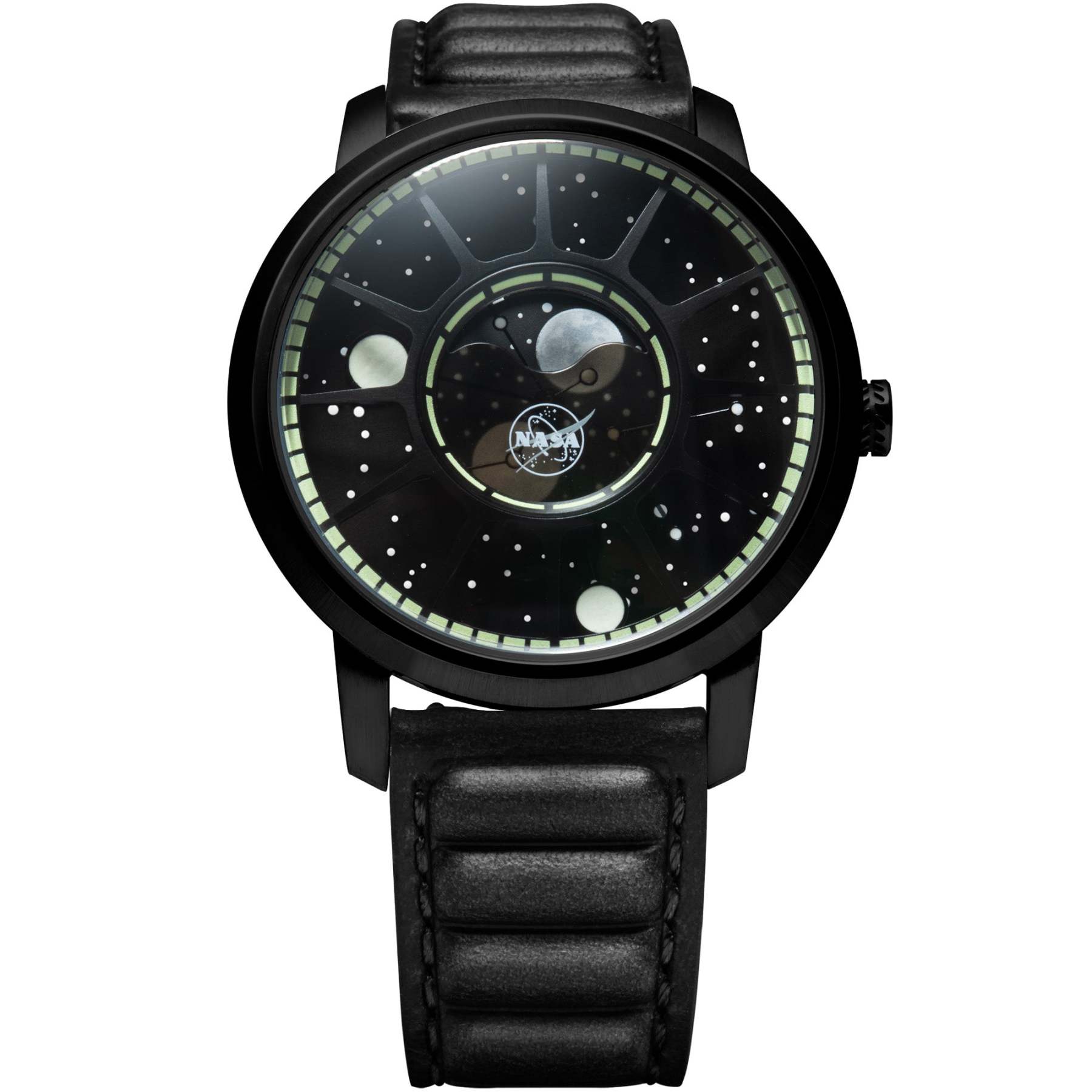 Xeric NASA Apollo 15 American Moonphase Black Hole-TIME.SHOP