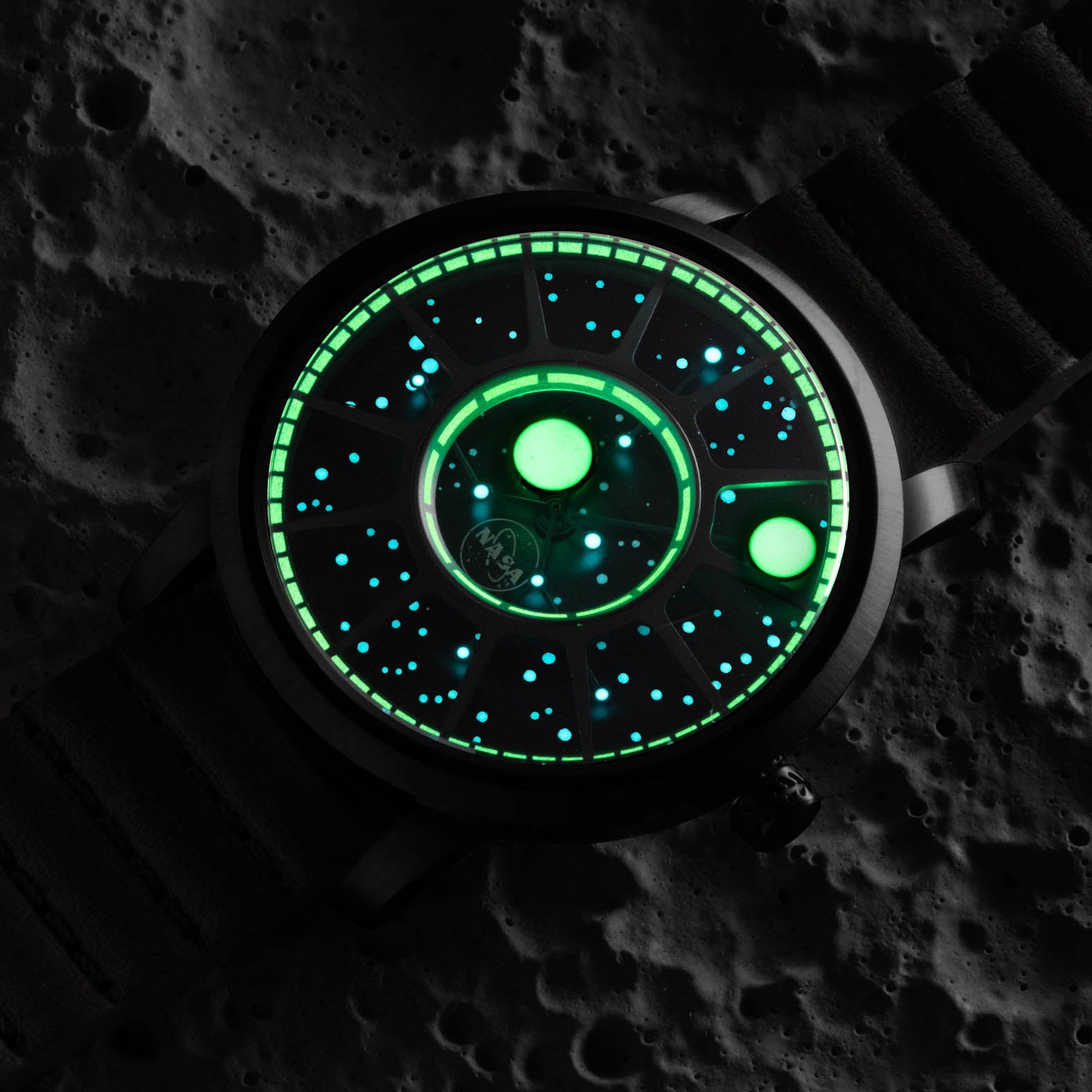 Xeric NASA Apollo 15 American Automatic Black Hole-TIME.SHOP