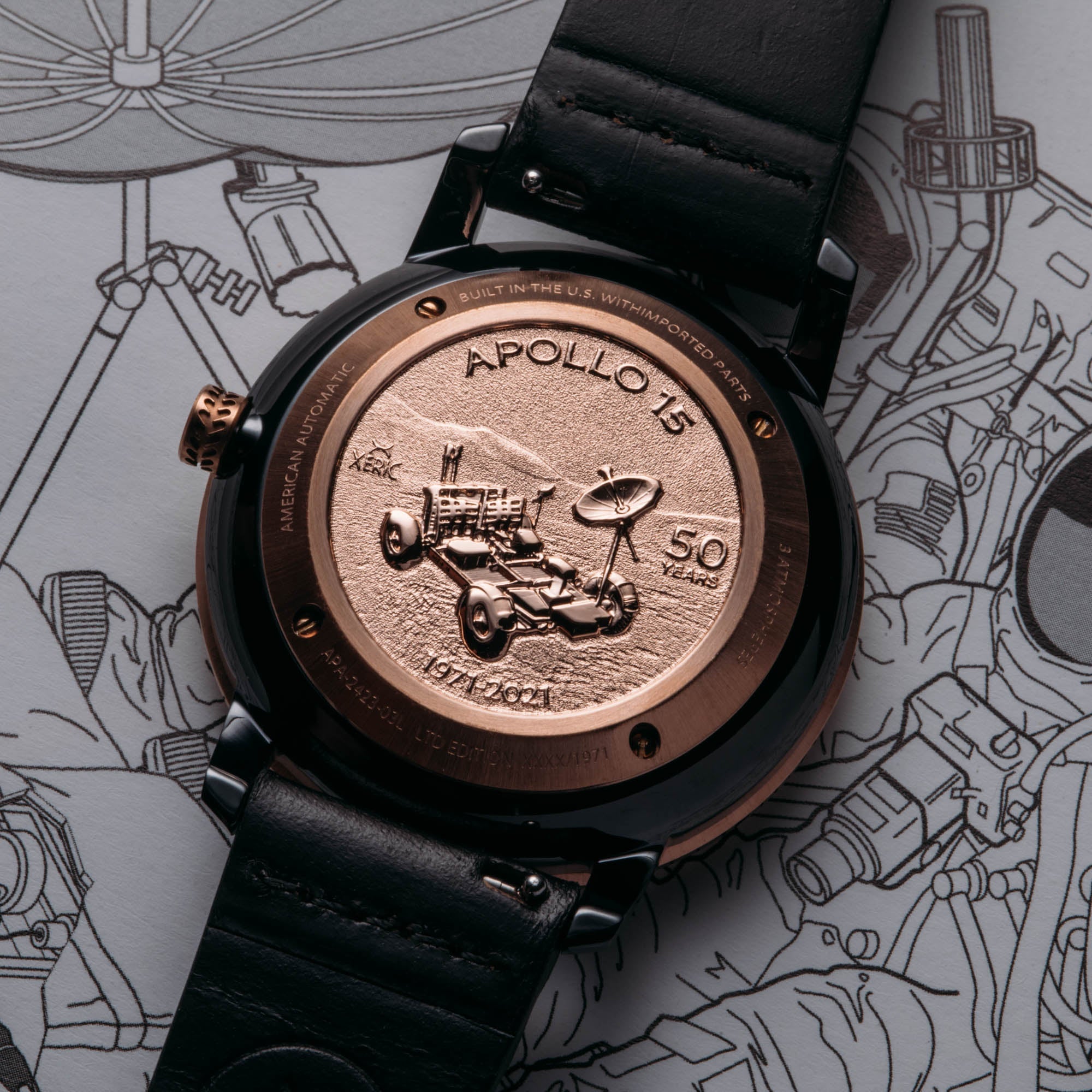 Xeric NASA Apollo 15 American Automatic Lunar Module-TIME.SHOP