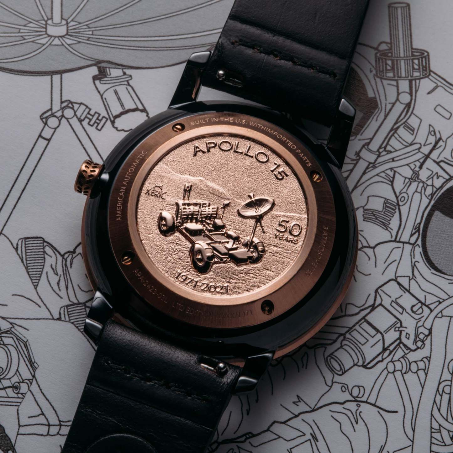 Xeric NASA Apollo 15 American Automatic Lunar Module-TIME.SHOP