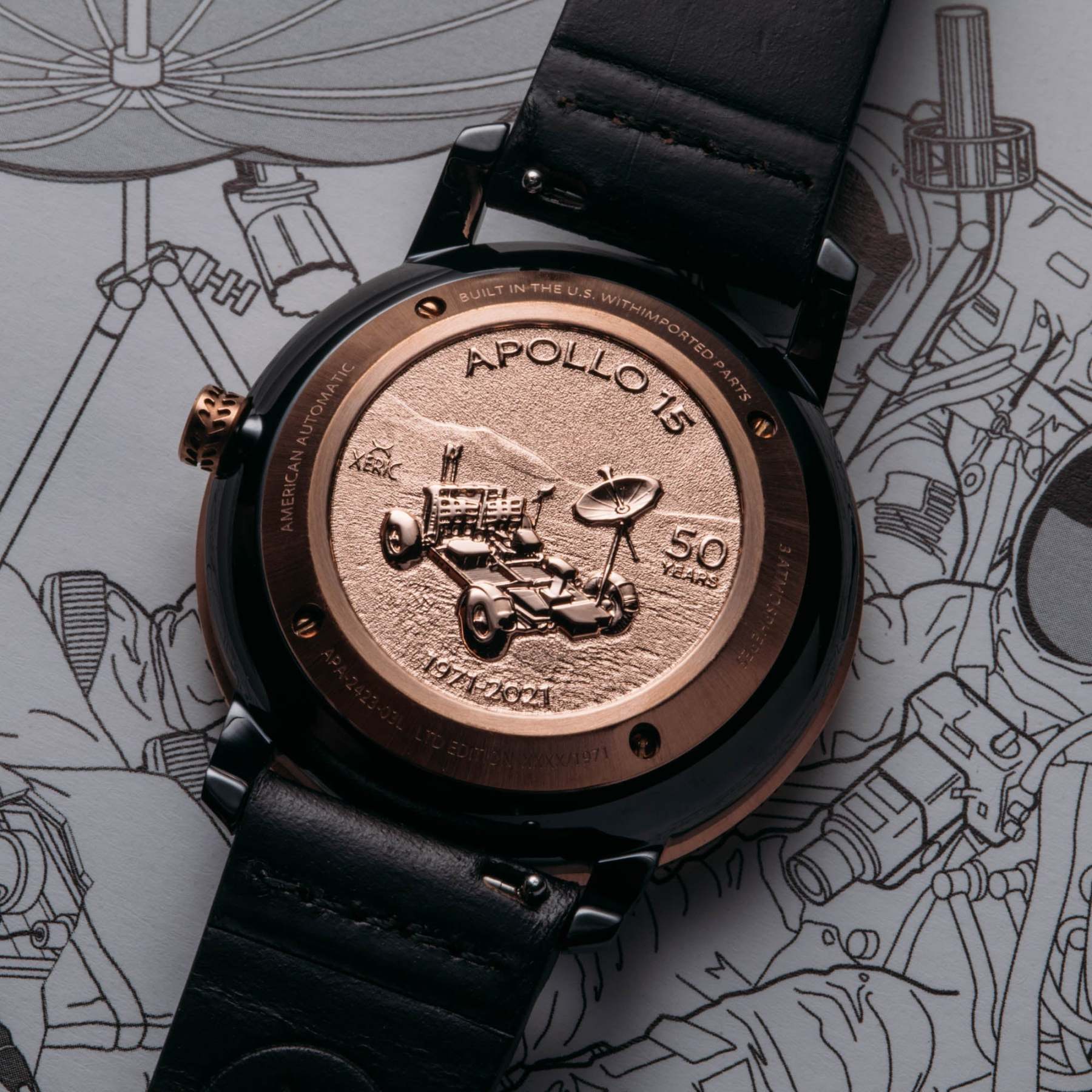 Xeric NASA Apollo 15 American Automatic Lunar Module-TIME.SHOP