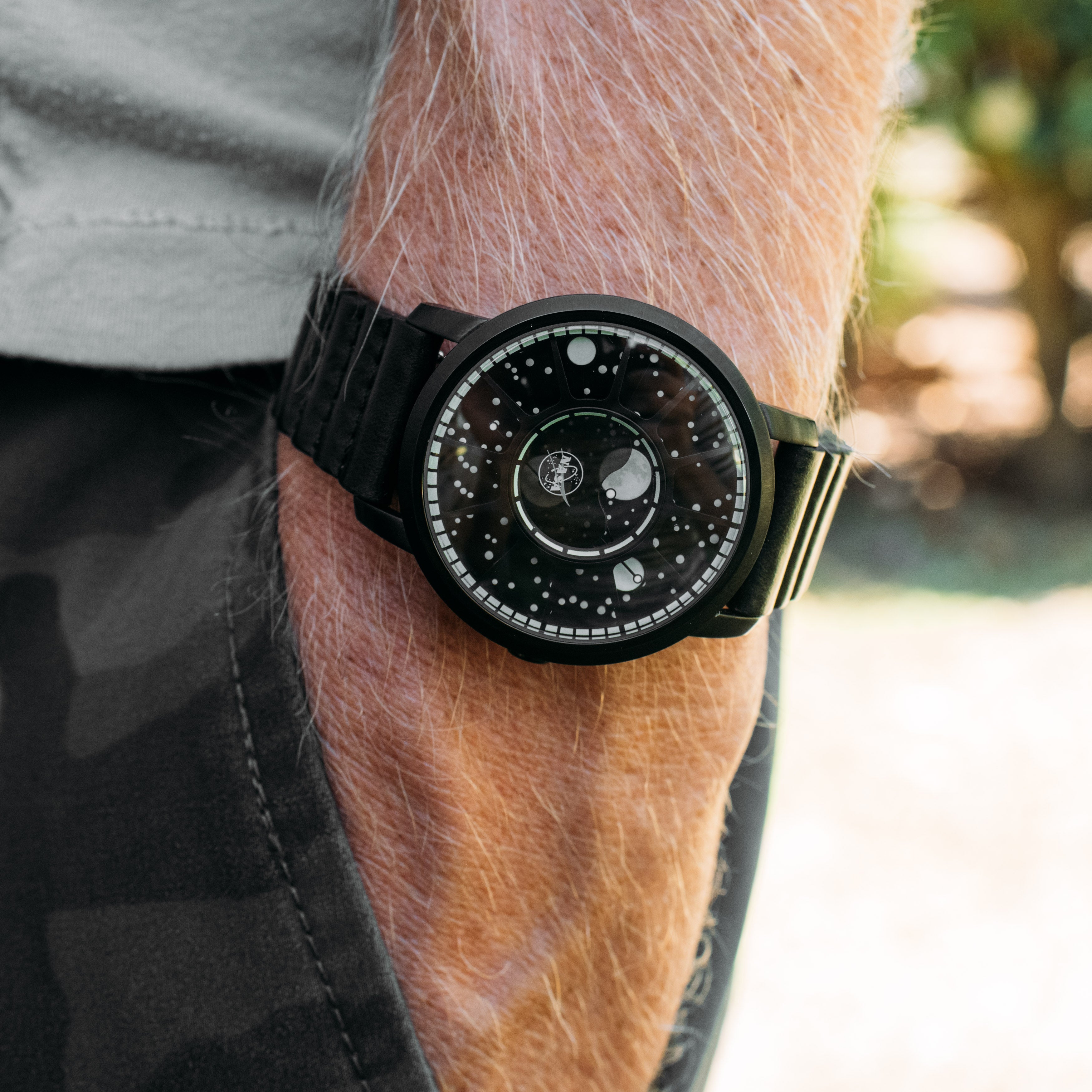 Xeric NASA Apollo 15 American Moonphase Black Hole-TIME.SHOP