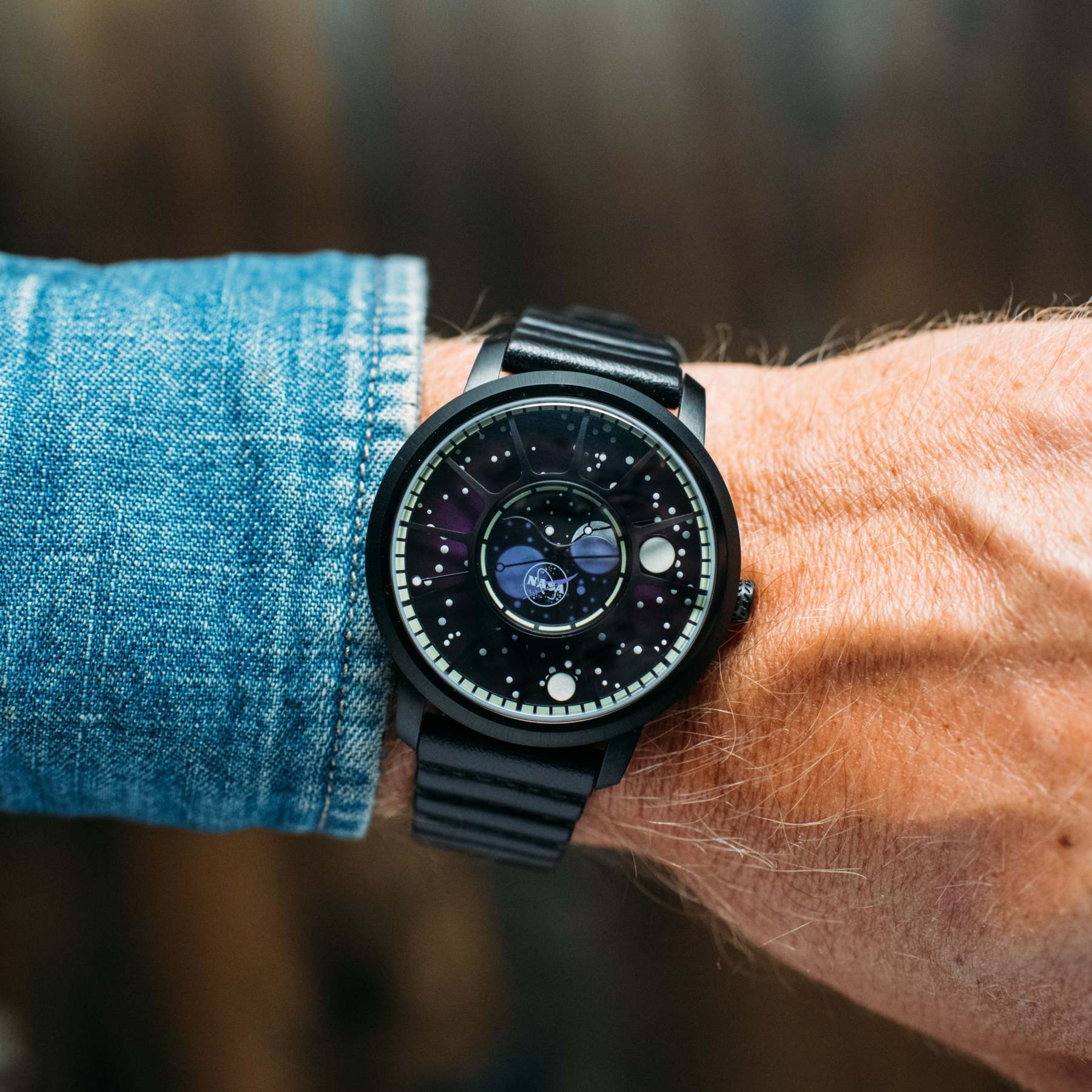 Xeric NASA Apollo 15 American Moonphase Deep Space Purple-TIME.SHOP