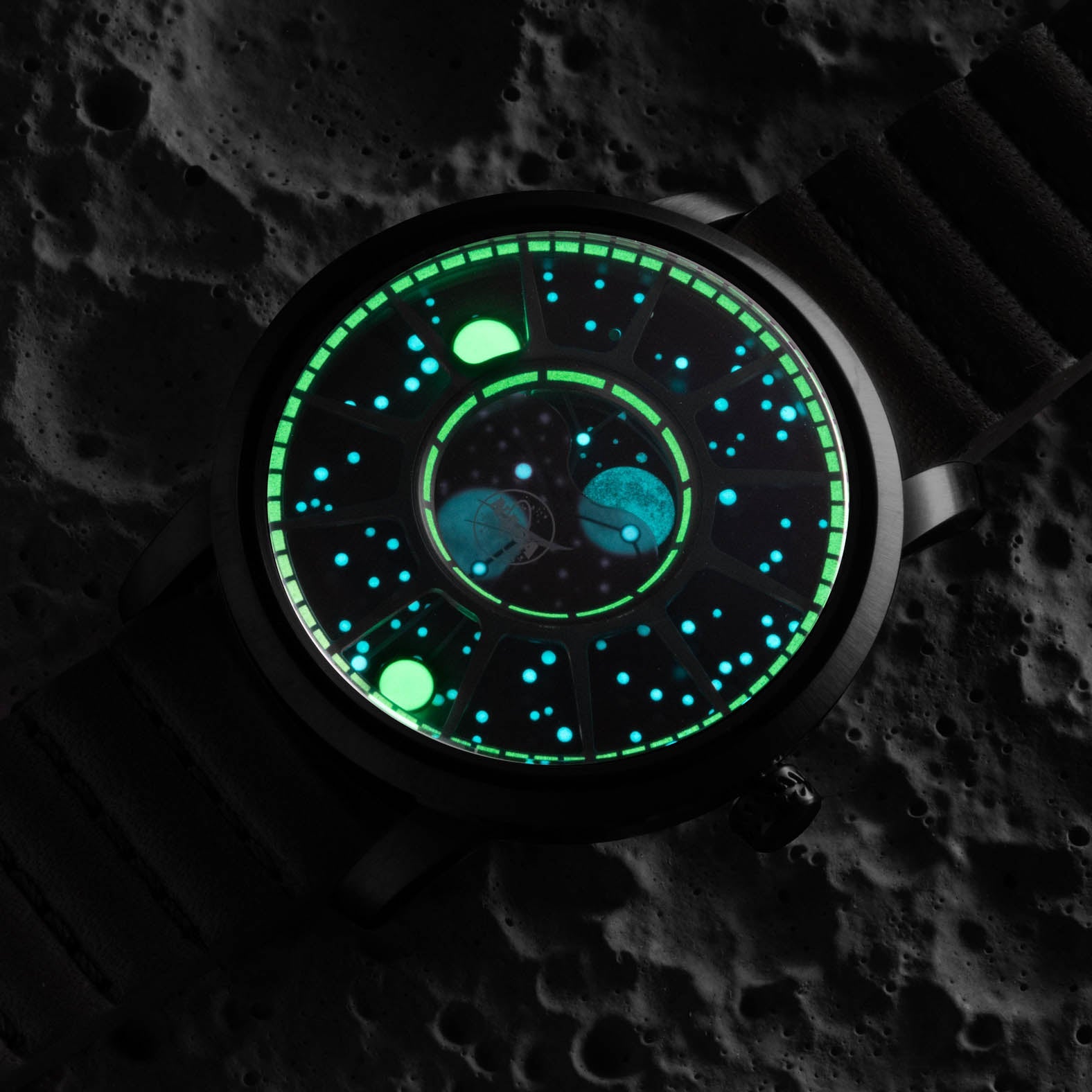 Xeric NASA Apollo 15 American Moonphase Deep Space Purple-TIME.SHOP